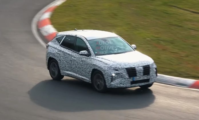 Новый Hyundai Tucson засняли на видео