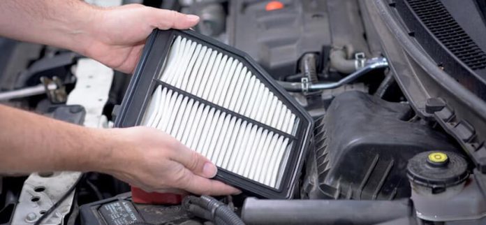Replacement of oil, air and other filters