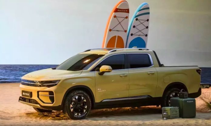 Geely-owned Radar unveils its first electric pickup truck