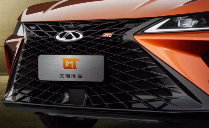 Chery has unveiled the Arizzo 5 GT sports sedan with a Lexus-style design