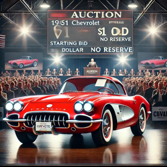 1961 Chevrolet Corvette V1 Selling for $1, No Reserve