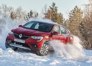 Renault Arkana: running on ice
