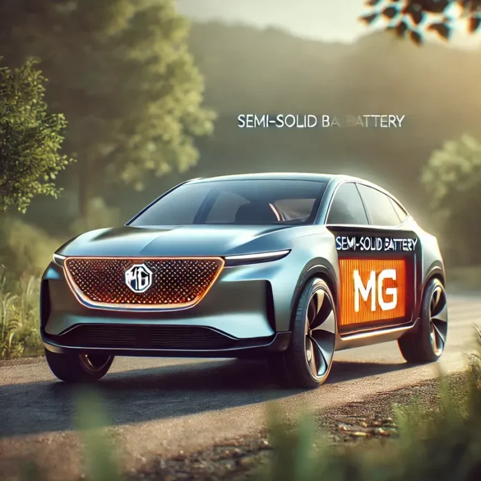 MG announces semi-solid battery for new 2025 model