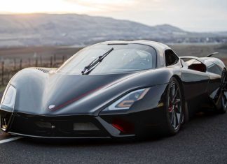 The SSC Tuatara hypercar sets a speed record for production cars.
