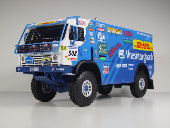 KAMAZ-4911: Dakar truck on the Bison Track Show track