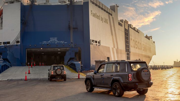 iCaur V27 REEV в порту Шанхая