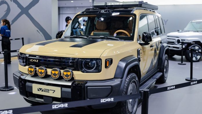 Chery’s subsidiary unveiled a new concept car and a right-hand drive version of the rugged SUV, which will be available in Europe.