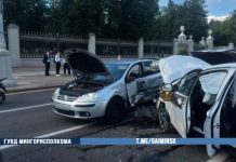Turning right from the fourth lane. Five cars collided in Minsk – Auto Online Turning right from the fourth lane. Five cars collided in Minsk – Auto Online